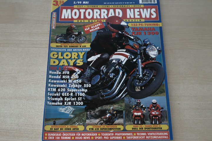 Deckblatt Motorrad News (05/1999)